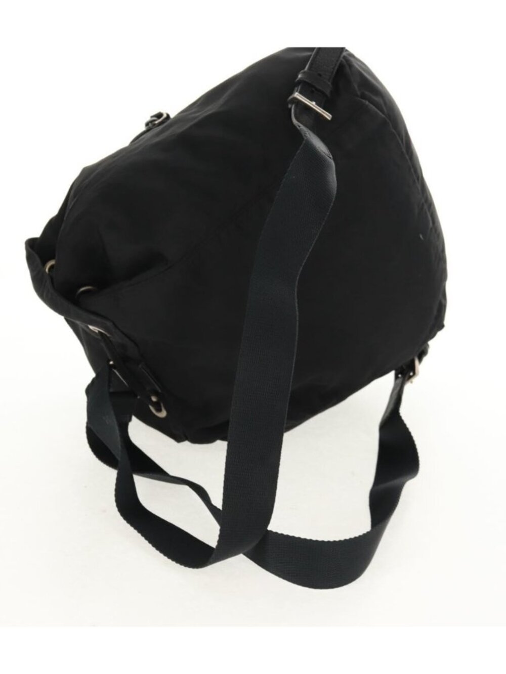 PRADA Backpack Nylon Black Silver - Picture 4 of 16